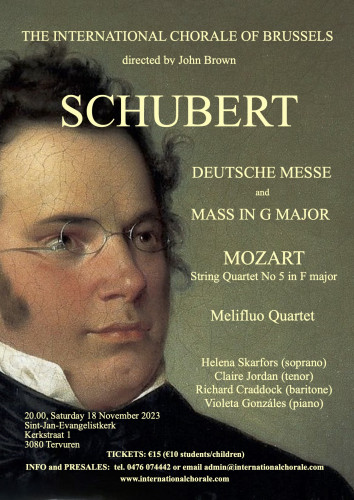 Schubert concert poster