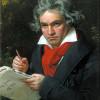 Beethoven writing a poem